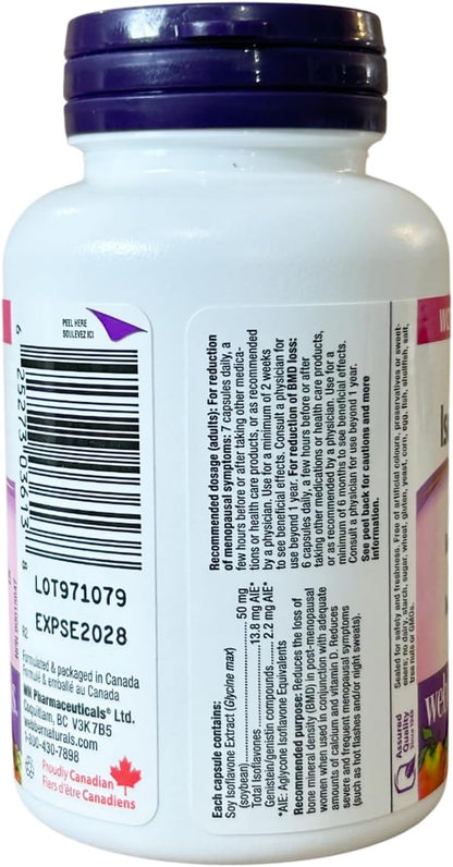 Webber Naturals Soya Isoflavones 50 mg 90 Capsules