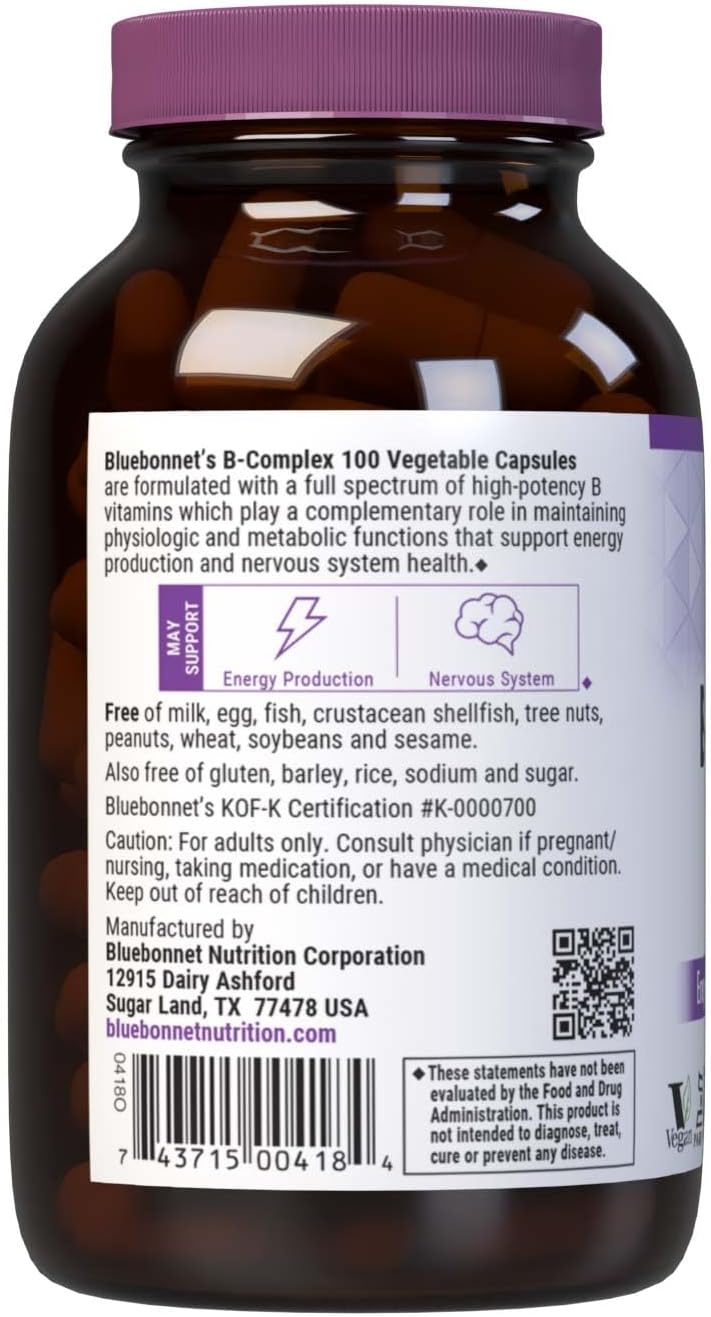Bluebonnet Nutrition B Complex Complete Full Spectrum - görsel 3