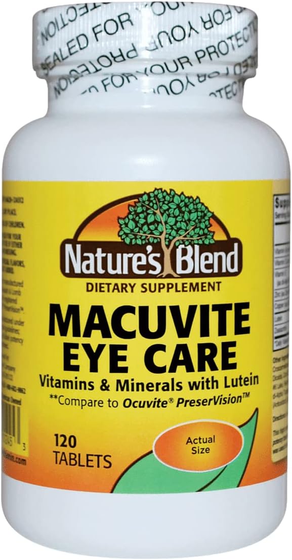 Natures Blend Macuvite Eye Care, 120 Tablets Pack of 2 - görsel 1
