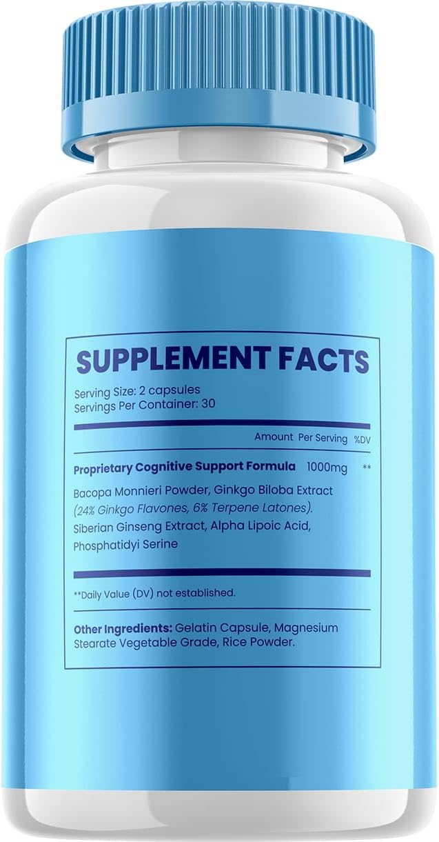 Memo Defender Brain Supplement Capsules – MemoDefender All-Natural Maximum Strength Formula Focus Pills, MemoDefend Nootropic Support and User Reviews (2 Pack – 120 Capsules) - görsel 5