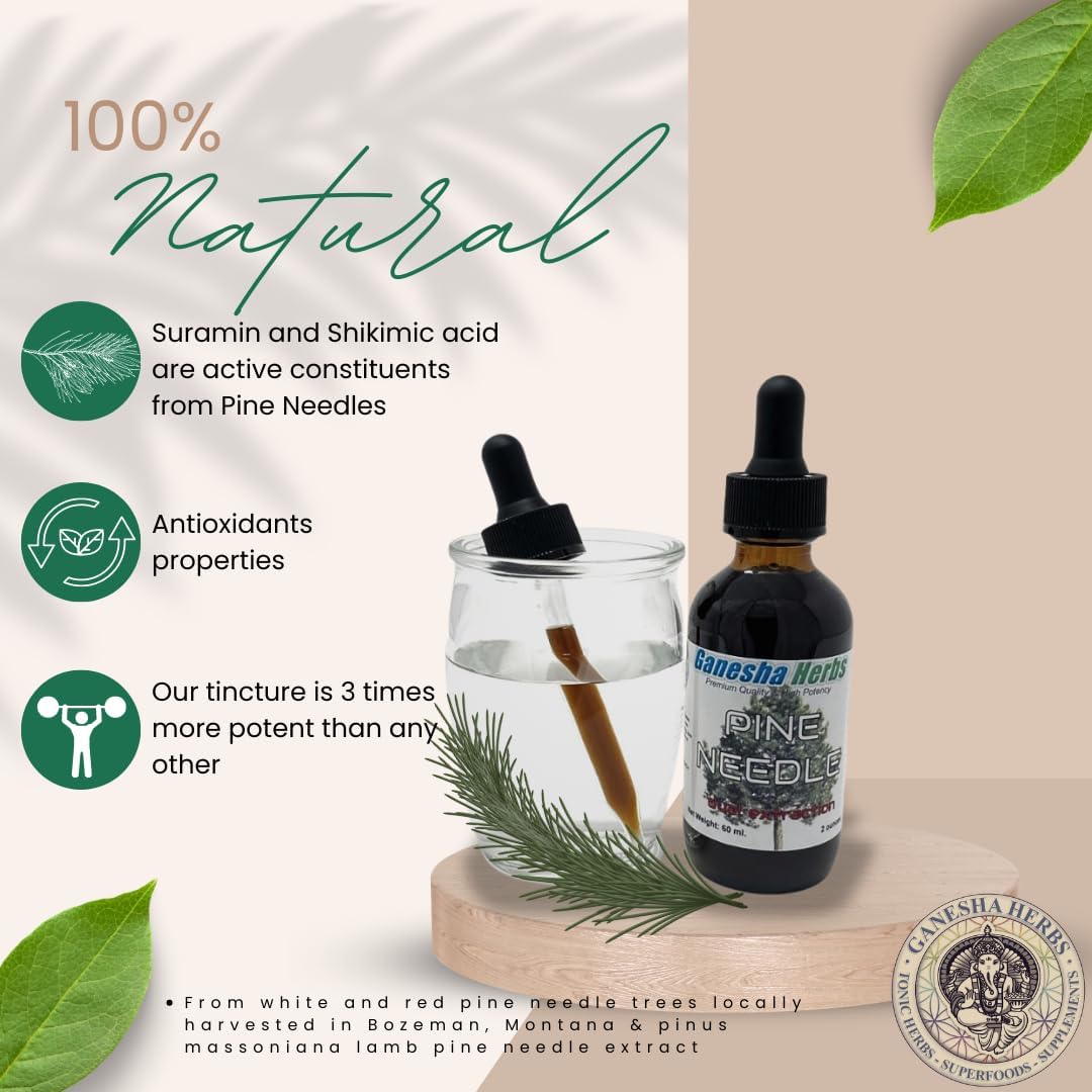 Suramax Pine Needle Complex Tincture – High in Shikimic Acid – Twin Pack - görsel 5