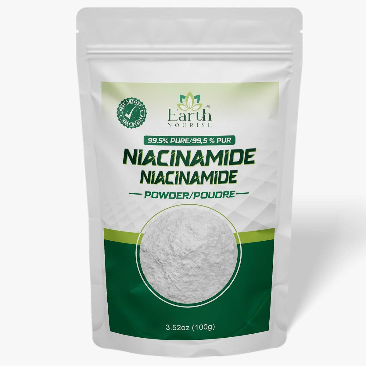 Earth Nourish Niacinamide Powder, 100g - Cosmetic Grade for DIY Skin care Formulations - görsel 1
