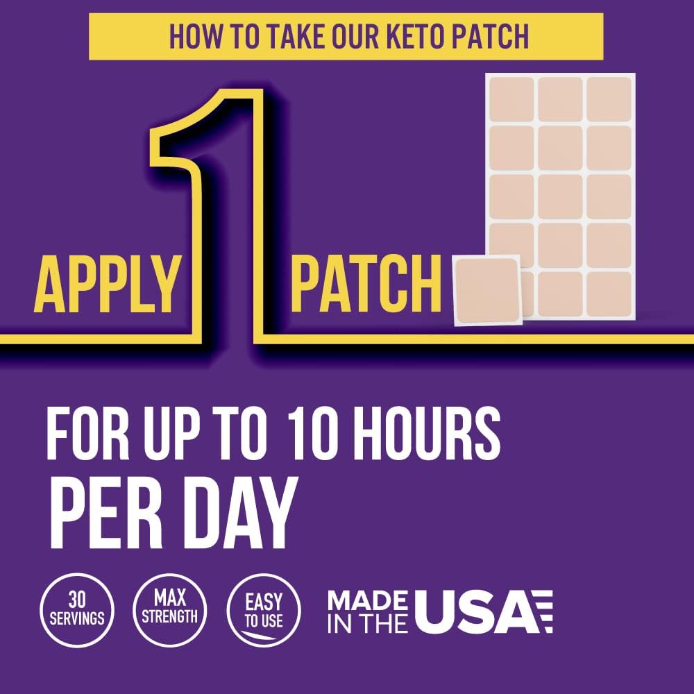 VitaPatch Keto Patch with B12 Methylcobalamin and Guarana - 30 Day Supply - görsel 4