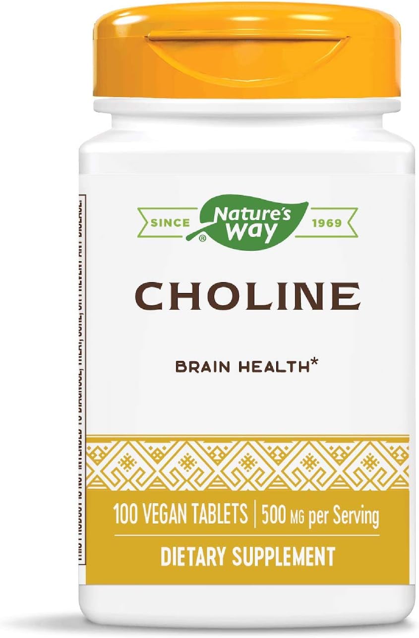 Nature's Way Choline, 500 mg per serving, 100 Tablets (Pack of 2) - görsel 1