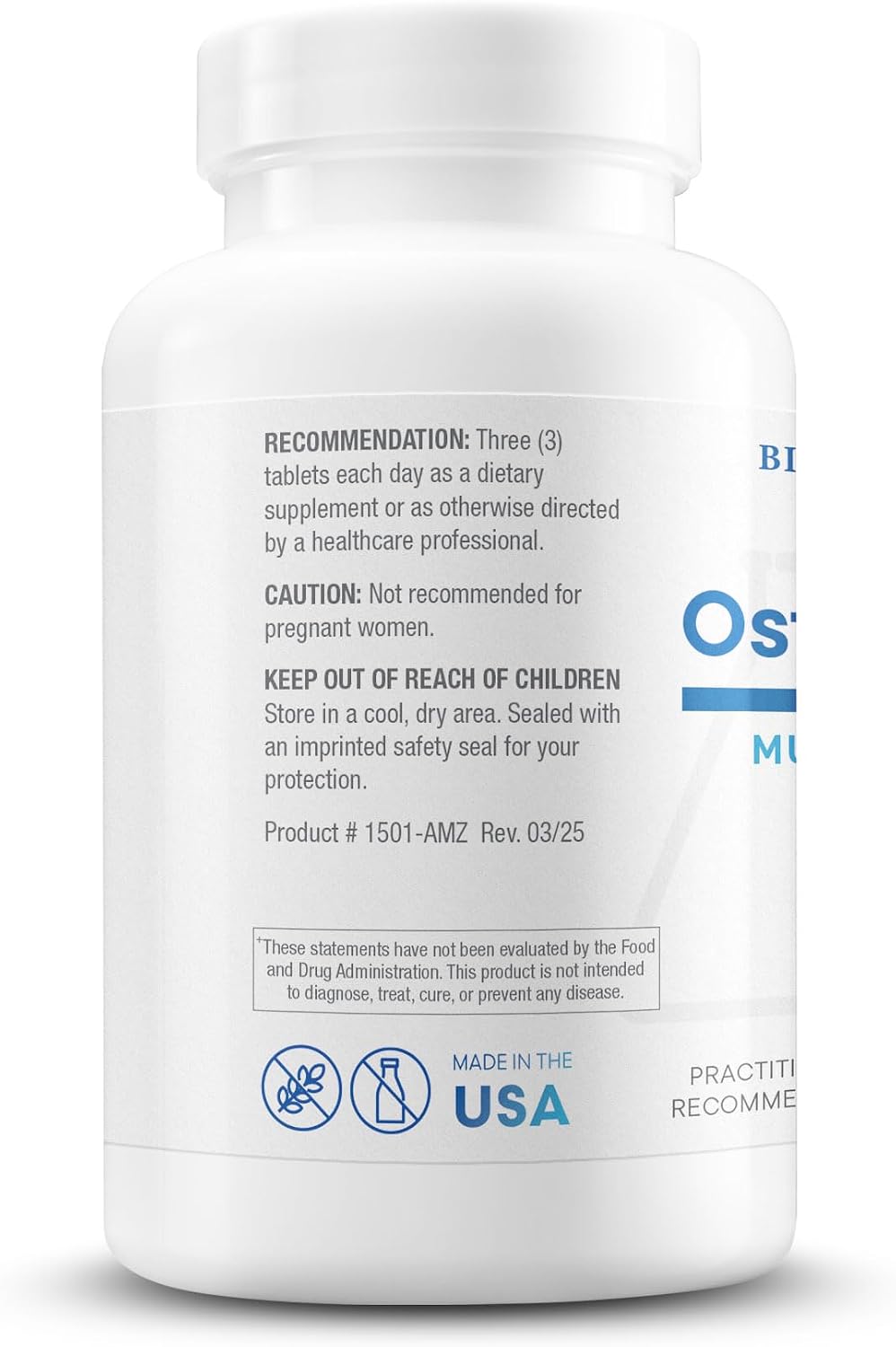 Biotics Research Osteo B Plus - 180 Tablets - görsel 3