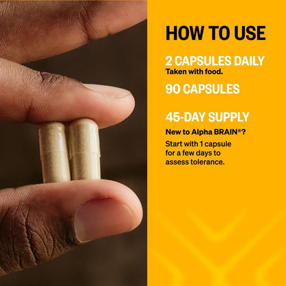ONNIT Alpha Brain Nootropic Capsules – Caffeine-Free Cognitive Support – 270 Capsules (Pack of 3)