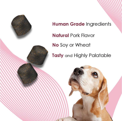 Urinary Tract Health Soft Chews for Dogs – Cranberry, DL-Methionine, Potassium Citrate – Supports Bladder and Kidney Health – 90 Chews