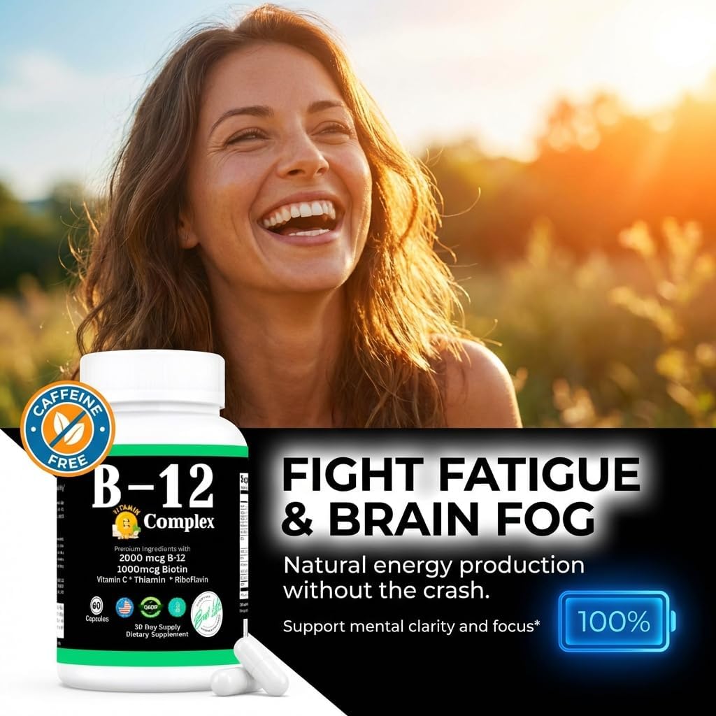 THIS LITTLE HOUSE OF MINE B-12 Vitamin Complex, 2000mcg B-12 with Vitamin C - görsel 5
