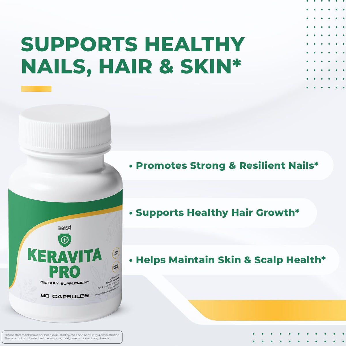 Keravita Pro – Vitamin C, E, Green Tea & Turmeric – 60 Ct, 3 Month Supply - görsel 2