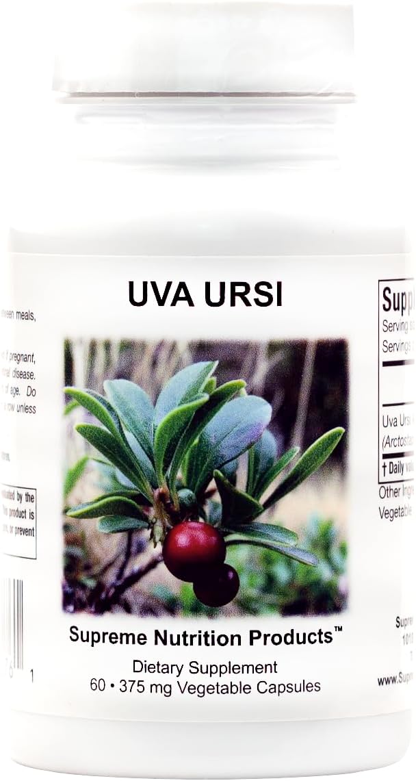 Supreme Nutrition Uva Ursi – 60 Pure Bearberry Vegetarian Capsules - görsel 1
