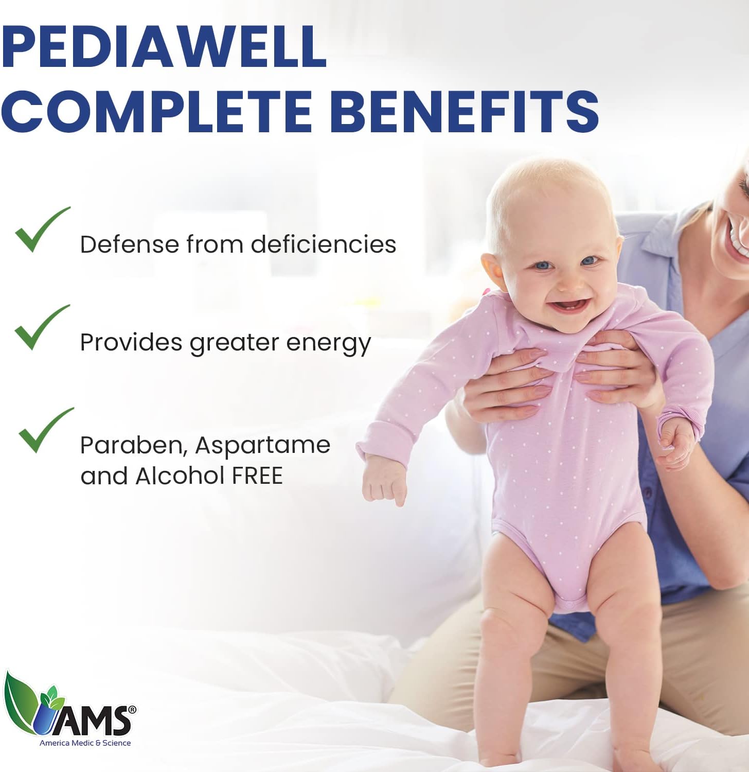 America Medic & Science PediaWell Complete Liquid Multivitamin for Children – 50 ml - görsel 7