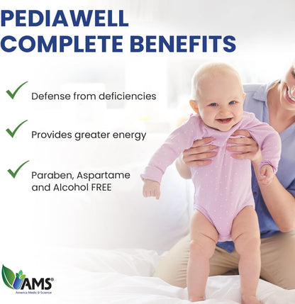 America Medic & Science PediaWell Complete Liquid Multivitamin for Children – 50 ml
