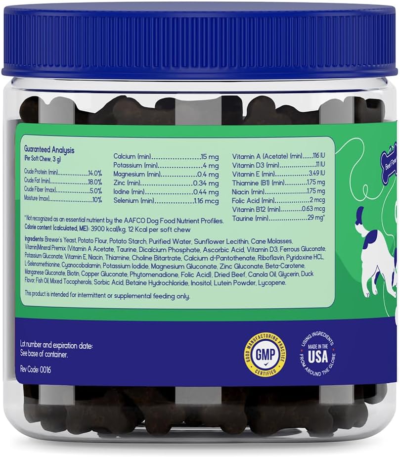 PupGrade Daily Multivitamin for Dogs, Beef Flavour, 30 Soft Chews - görsel 2