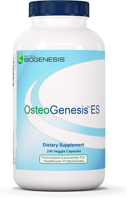 Nutra BioGenesis Osteogenesis - Bone Health Supplement with Vitamin D3, K2, Calcium, Magnesium, Zinc, Boron & Silica - 240 Vegetable Capsules