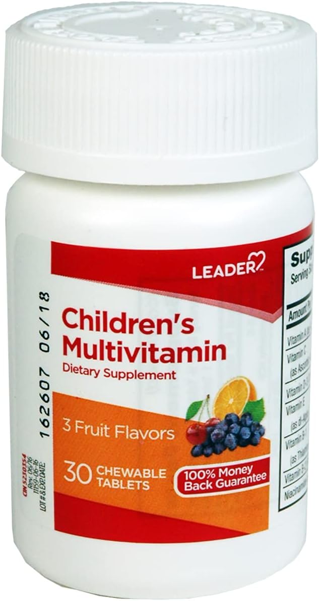 Leader Children's Multivitamin Chewable – 30 Tablets (Pack of 3) - görsel 1
