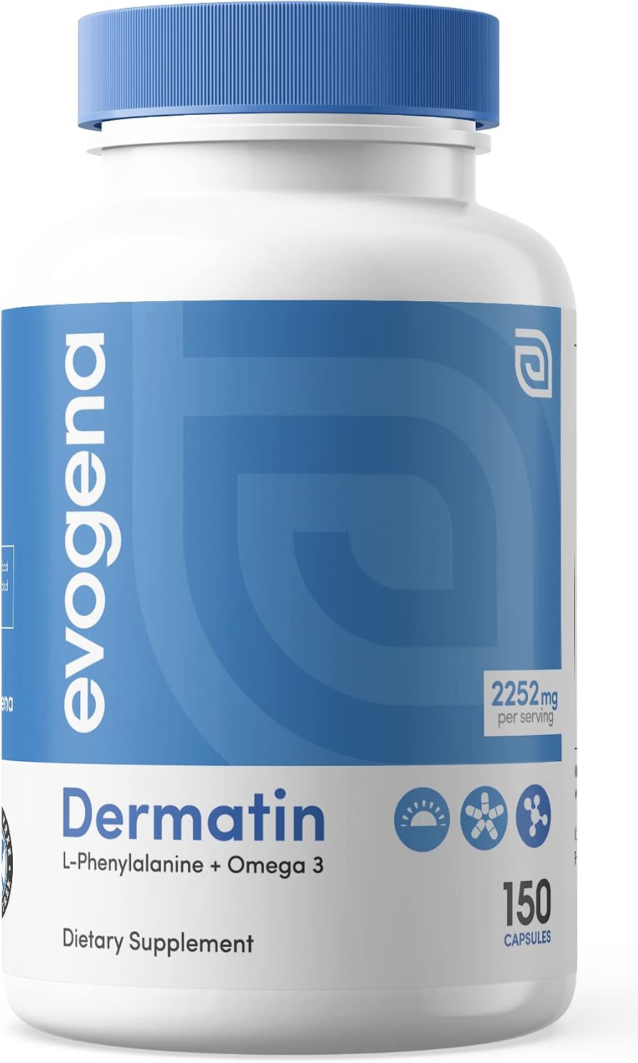 Evogena Dermatin - Skin Health Supplement with L-Phenylalanine, Omega-3, Vitamin D, B6, and Copper - görsel 7