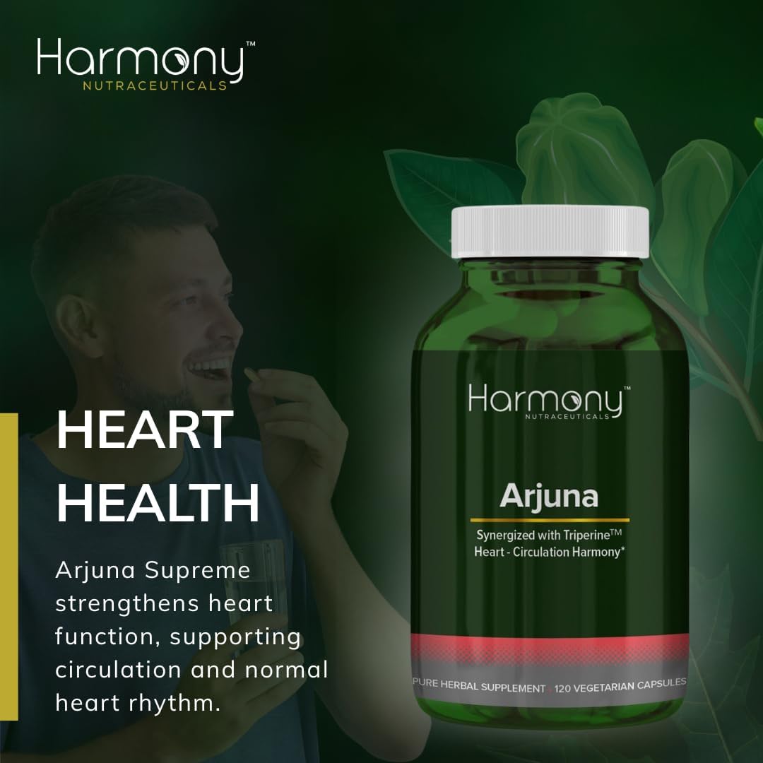 Arjuna Supreme – Synergised with Triperine – Cardiovascular Support – 120 Vegan Capsules - görsel 9