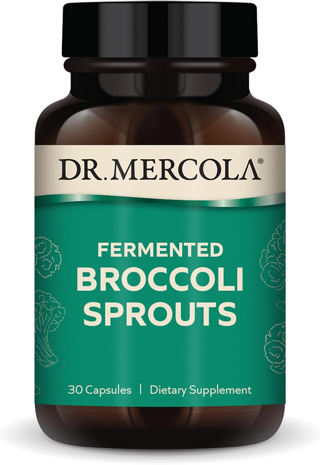 Dr. Mercola Organic Fermented Broccoli Sprouts - 30 Capsules - görsel 1