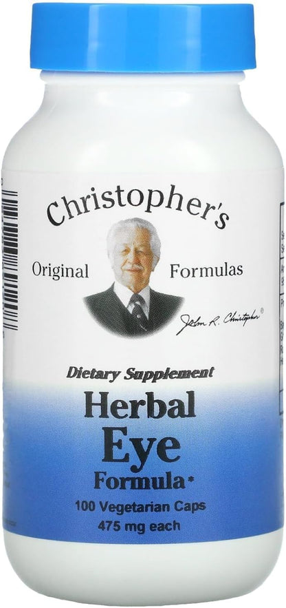 Christopher's Original Formulae Herbal Eye Formula - Natural Eye Support with Whole Food Herbs - Pack of 5