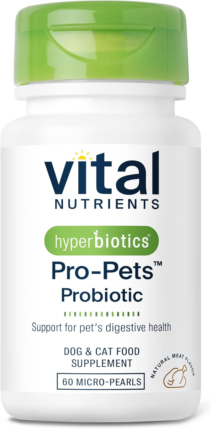 Vital Nutrients Pro Pets Probiotics for Dogs and Cats - 60 Micro Tablets - görsel 1