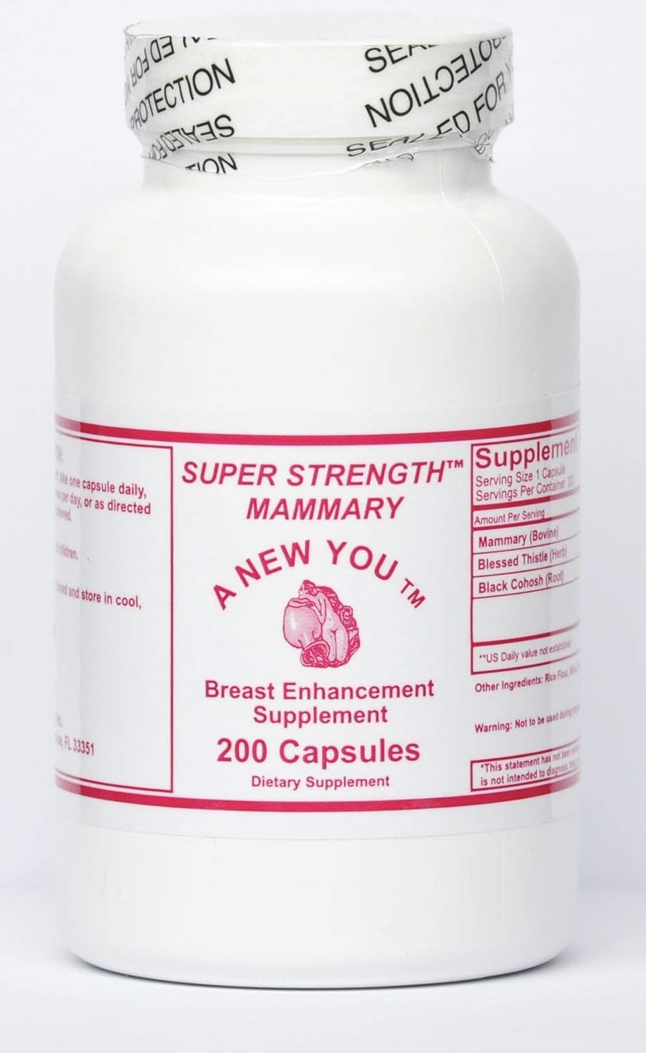 Super Strength Mammary Glandular Formula – 200 Capsules - görsel 1
