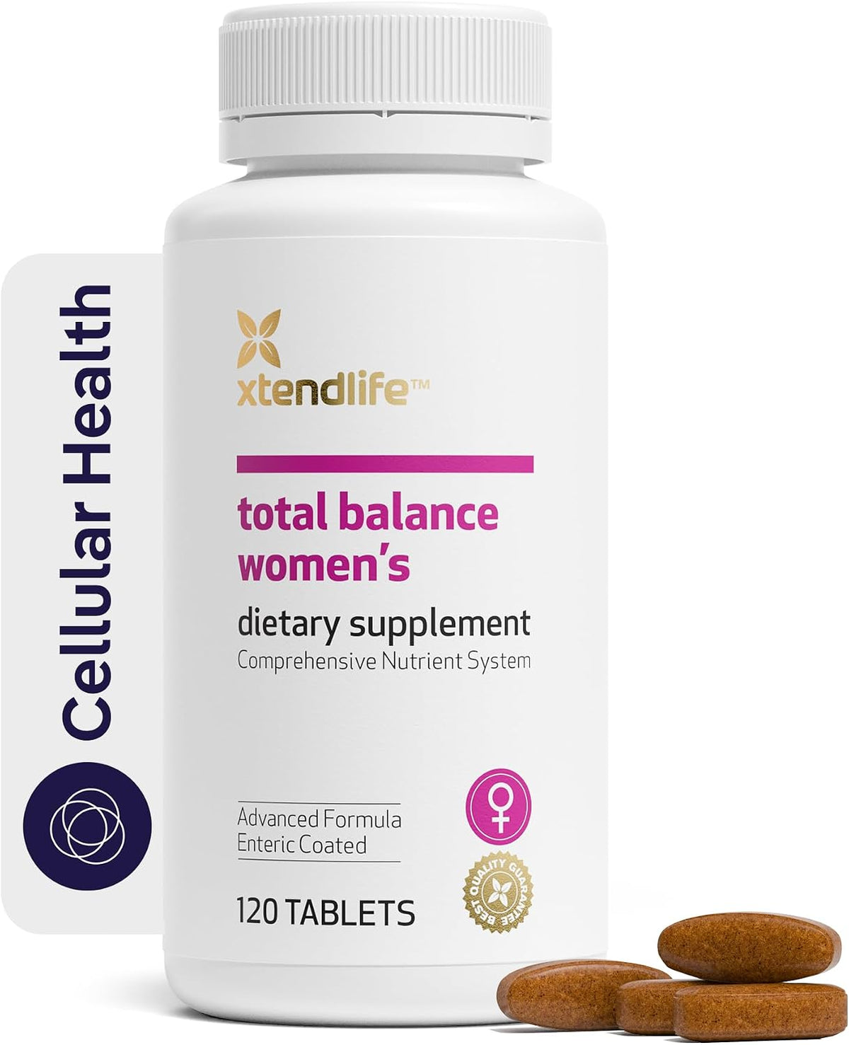Xtendlife Total Balance Women's Multivitamin: 77 Nutrients for Immune, Heart, Digestive and Cellular Health - 30 Day Supply - görsel 1
