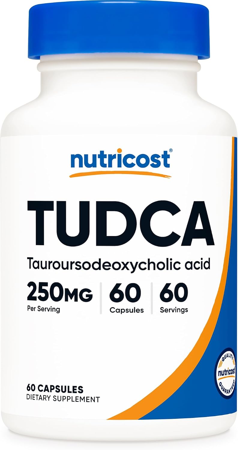 Nutricost TUDCA 250 mg, 60 Capsules (Tauroursodeoxycholic Acid) – Premium Quality - görsel 1
