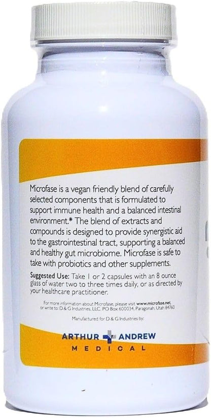 Microfase Premium Herbal Formula - Intestinal Support for Humans and Pets - 120 Capsules