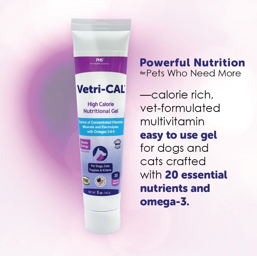 High Calorie Nutritional Gel for Dogs, Cats, Puppies & Kittens – Appetite Booster with Omega-3-6-9, Vitamins A-D-E-B – Recovery & Energy Support – Tasty Malt Flavour – 5 oz Tube - görsel 4