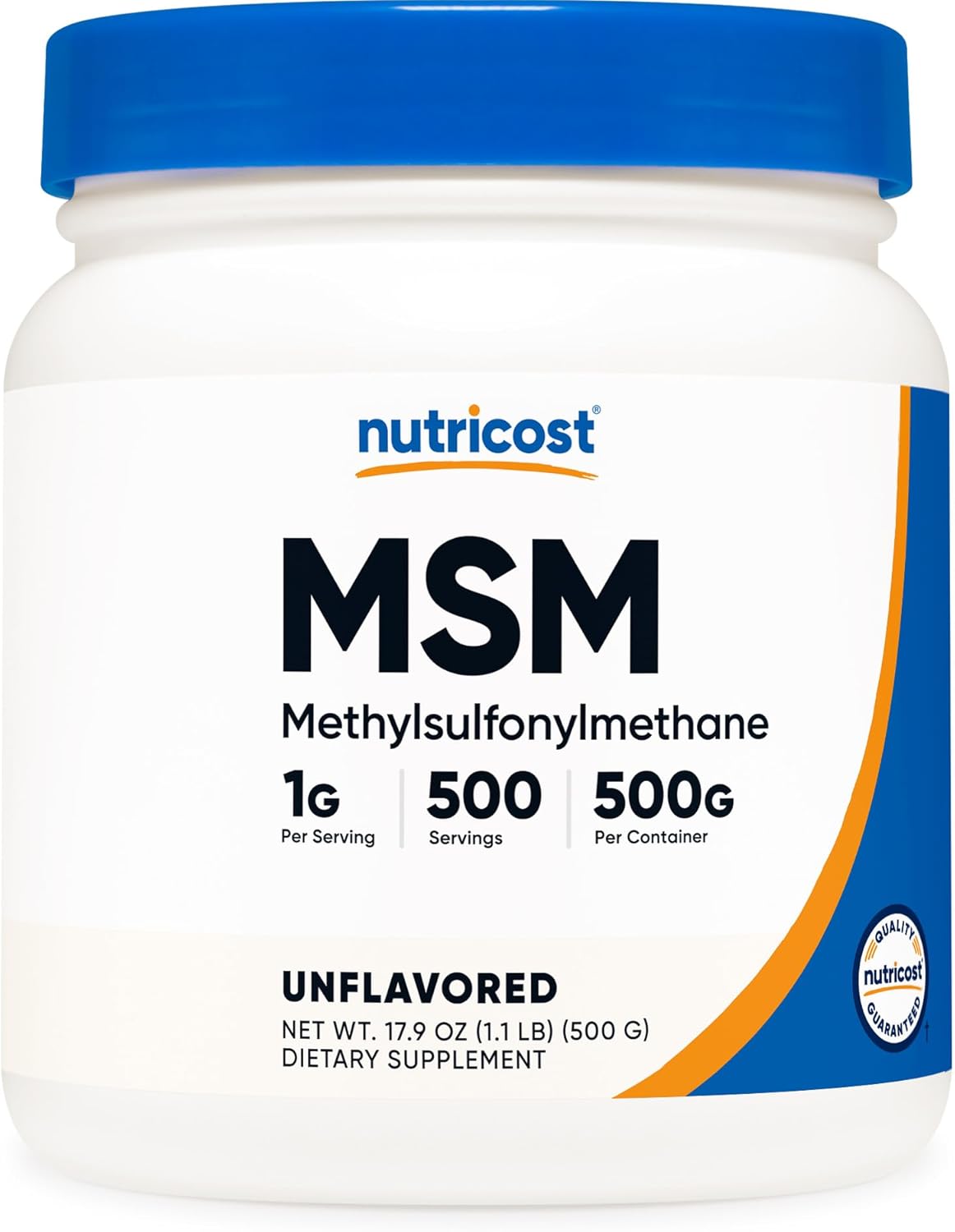 Nutricost Pure MSM Powder 500 g (Methylsulfonylmethane) - görsel 1