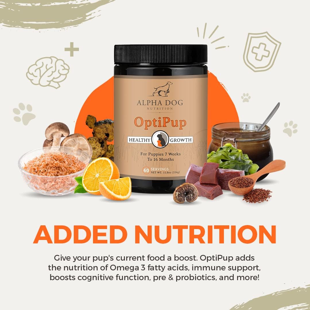 OptiPup All-in-1 Puppy Multivitamin – Contains 31 Superfoods Including Probiotics and Prebiotics for Digestive Support, Skin & Immune Health, and Optimum Growth (30 Servings) - görsel 6