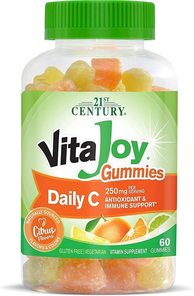 21st Century VitaJoy Daily C 250mg Gummies, Citrus Flavour, 60 Chews - görsel 1