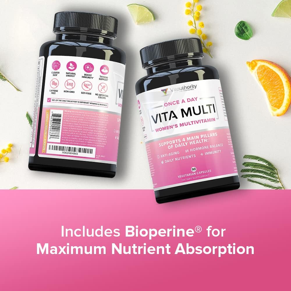 Vitauthority Multivitamin for Women – Daily Multi with DIM, Ashwagandha, and Hyaluronic Acid - görsel 6
