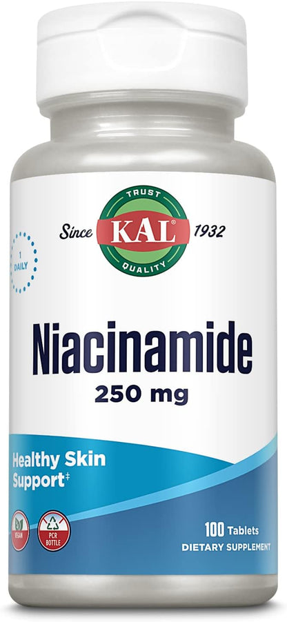 KAL Niacin 500mg Flush Free – Vitamin B3 Supplement
