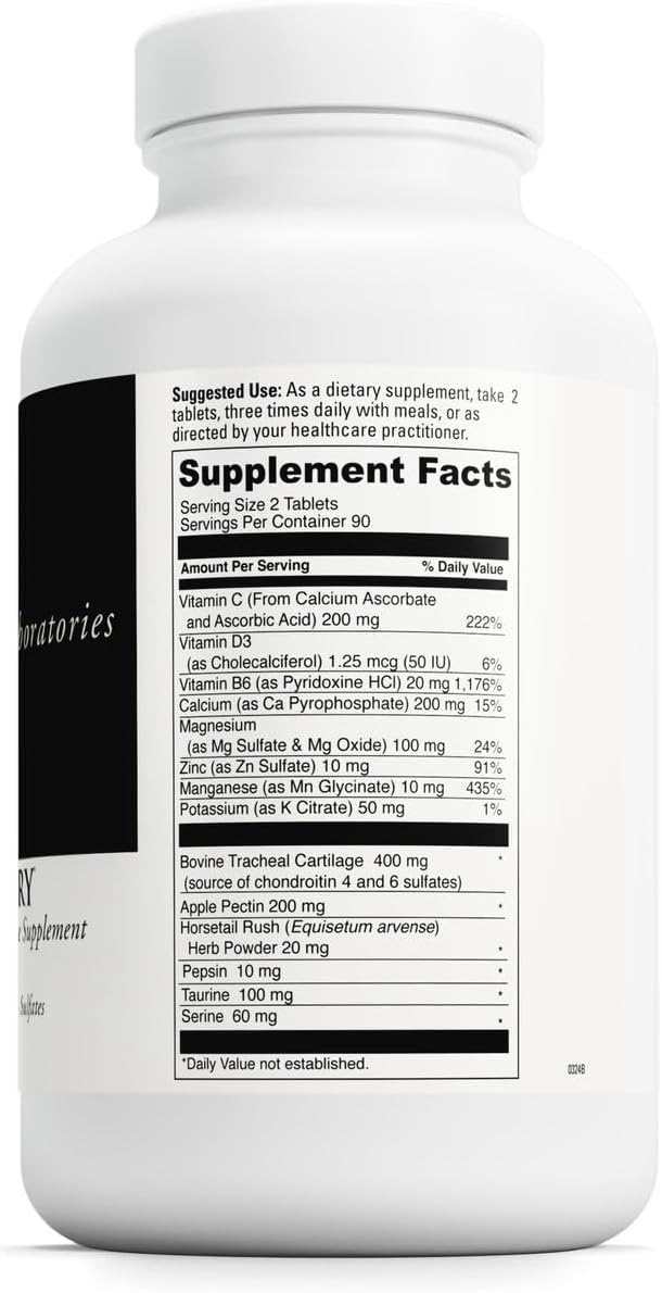 DAVINCI Labs Disc Discovery – Support Spinal Health & Back Function – with Vitamin C, Vitamin D3, Bovine Tracheal Cartilage, Apple Pectin & Horsetail Powder – Gluten-Free – 180 Capsules - görsel 2