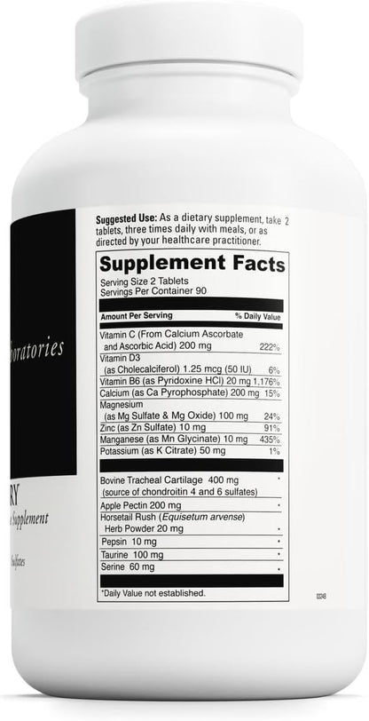 DAVINCI Labs Disc Discovery – Support Spinal Health & Back Function – with Vitamin C, Vitamin D3, Bovine Tracheal Cartilage, Apple Pectin & Horsetail Powder – Gluten-Free – 180 Capsules