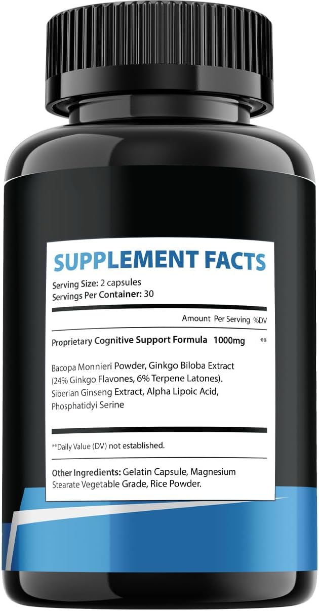 Neuro Plus Brain Supplement, NeuroPlus for Memory & Focus with PQQ (3 Pack - 180 Capsules) - görsel 6