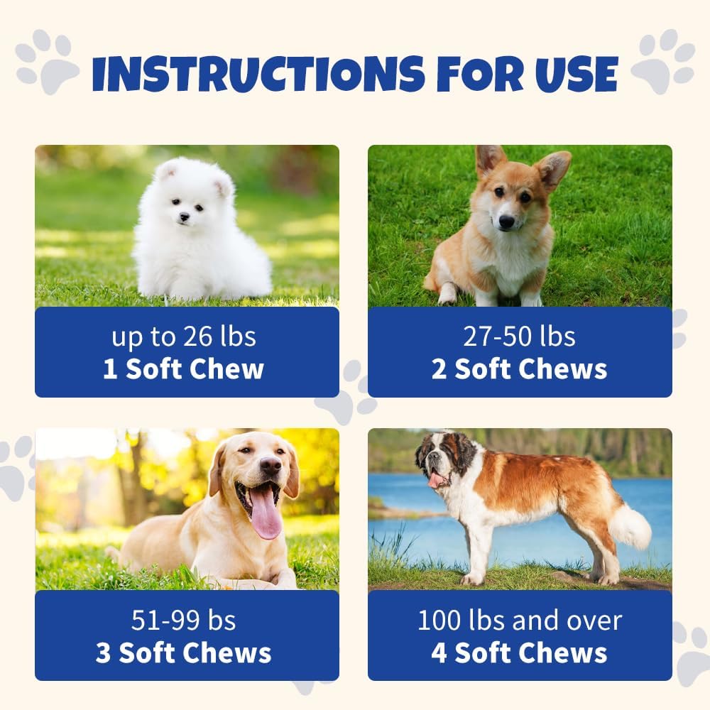 Baaww Probiotics for Dogs - Digestive Health & Immune Support Soft Chews (6 Billion CFUs, 90 Count) - görsel 8