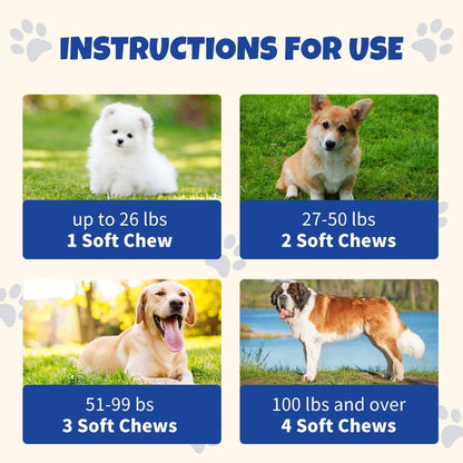 Baaww Probiotics for Dogs - Digestive Health & Immune Support Soft Chews (6 Billion CFUs, 90 Count)