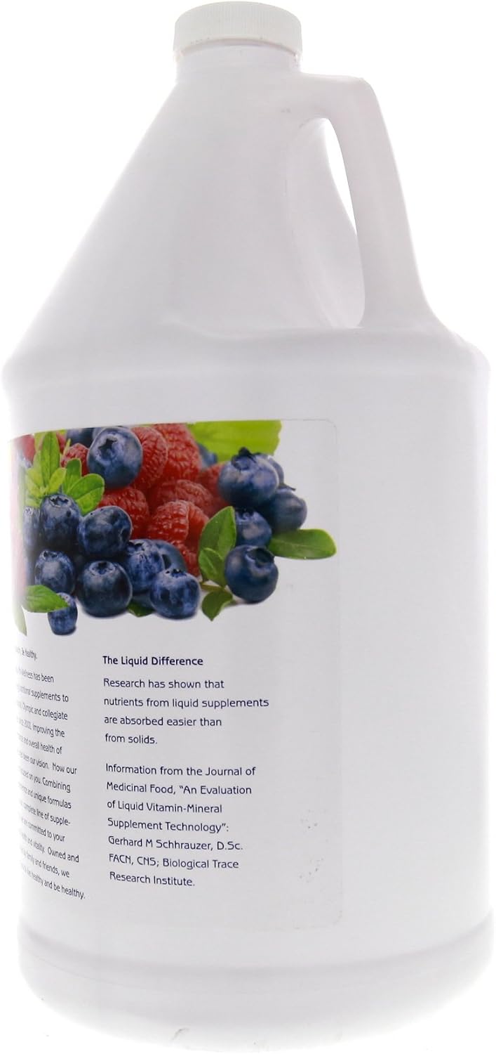 1st Step for Energy Liquid Vitamin D3 Mixed Berry 1 Gallon (3.78 L) - görsel 3