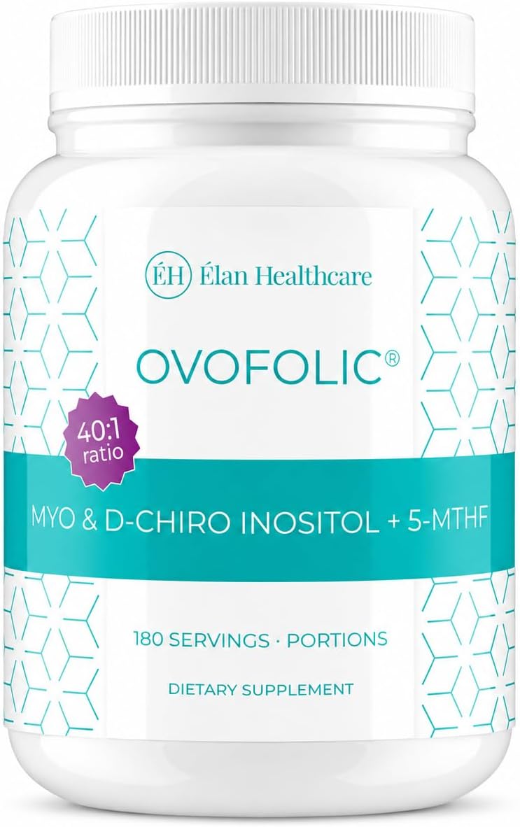 Food Supplement - Myo-Inositol and D-Chiro Inositol with Active Folate - Ideal 40:1 Ratio - (180 Servings, 387g Jar) - görsel 1