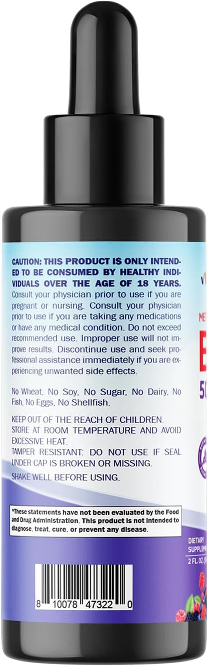 Vitamatic Liquid Vitamin B12 5000 mcg (Methylcobalamin) - Natural Berry Flavour - Sublingual - 2 Pack