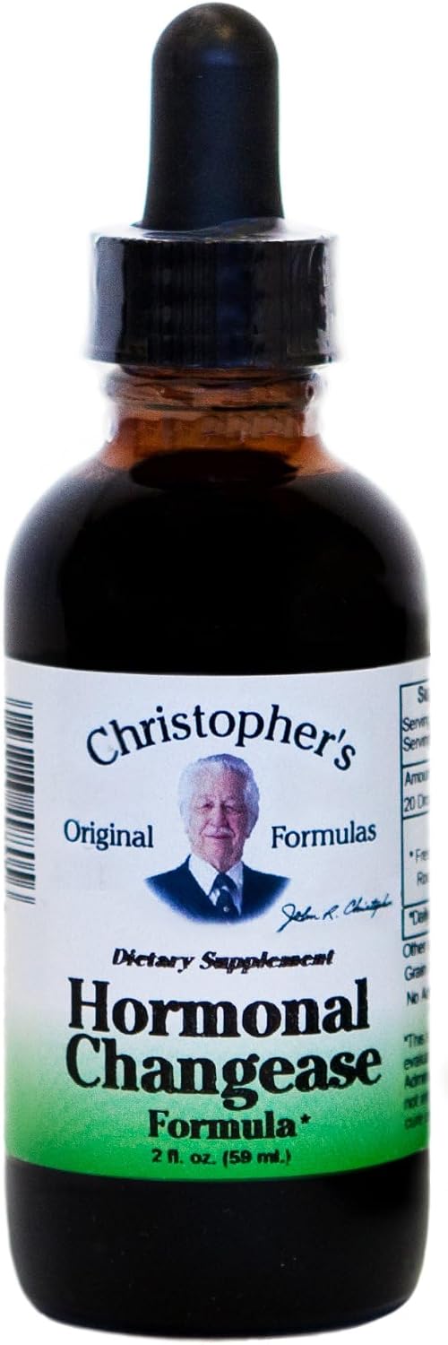 Christopher's Original Formulae Hormonal Changease Liquid Herbal Supplement, 2 fl oz (59 ml) - Pack of 2