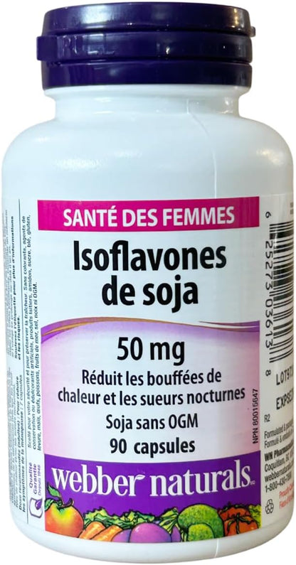 Webber Naturals Soya Isoflavones 50 mg 90 Capsules