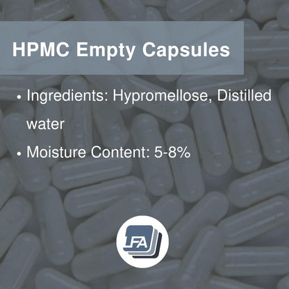 LFA Tablet Presses Empty Vegan Capsules Size 000 - 120 Count HPMC Veggie Capsules for DIY Supplement Filling