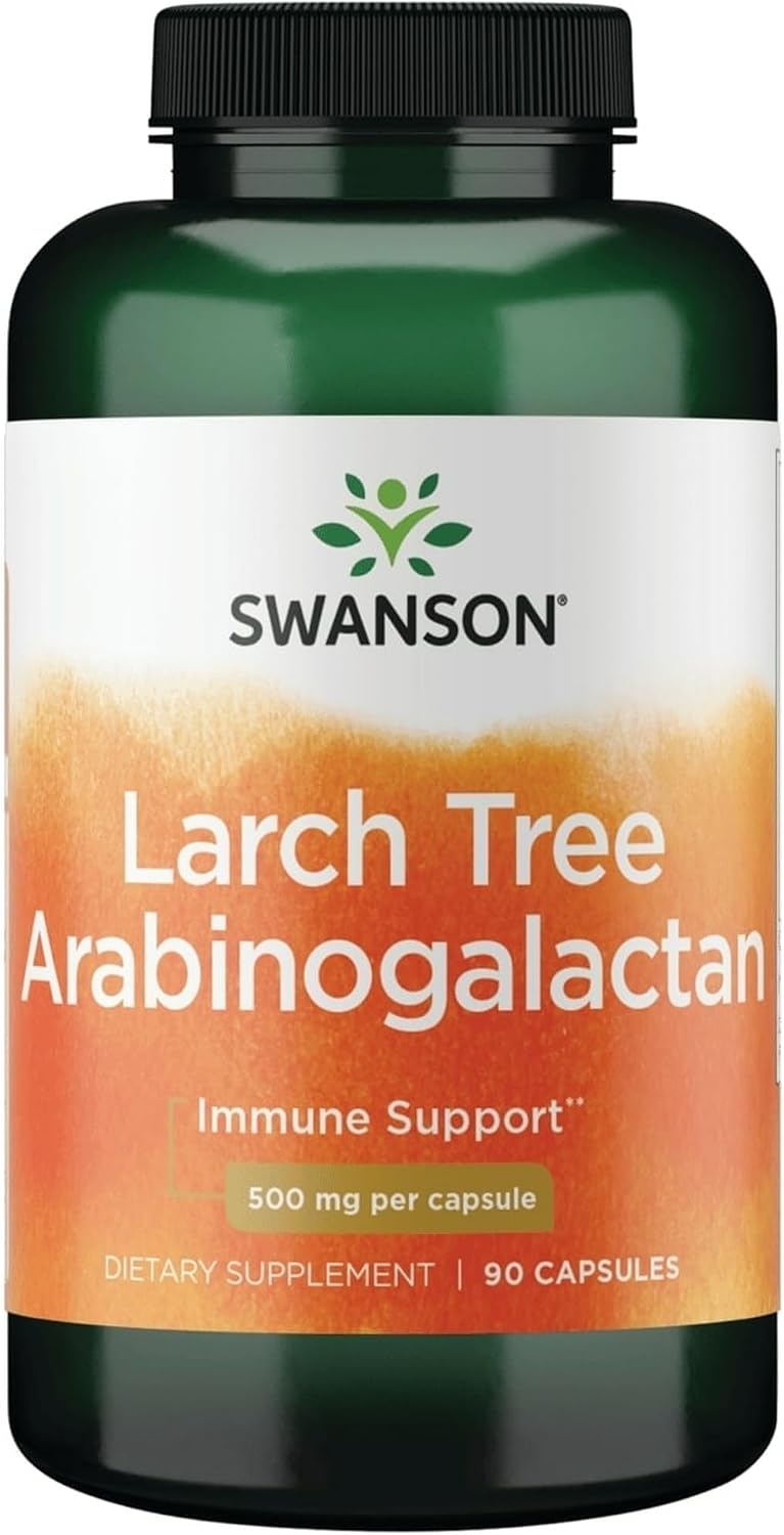 Swanson Larch Tree Arabinogalactan 500 mg, 90 Capsules - görsel 1