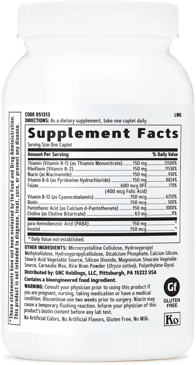GNC B-Complex 150, Metabolism & Energy Production, Timed-Release, 100 Tablets - görsel 2
