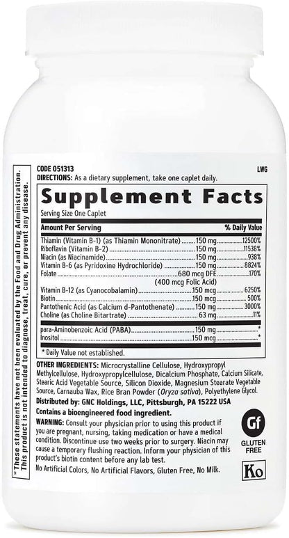 GNC B-Complex 150, Metabolism & Energy Production, Timed-Release, 100 Tablets