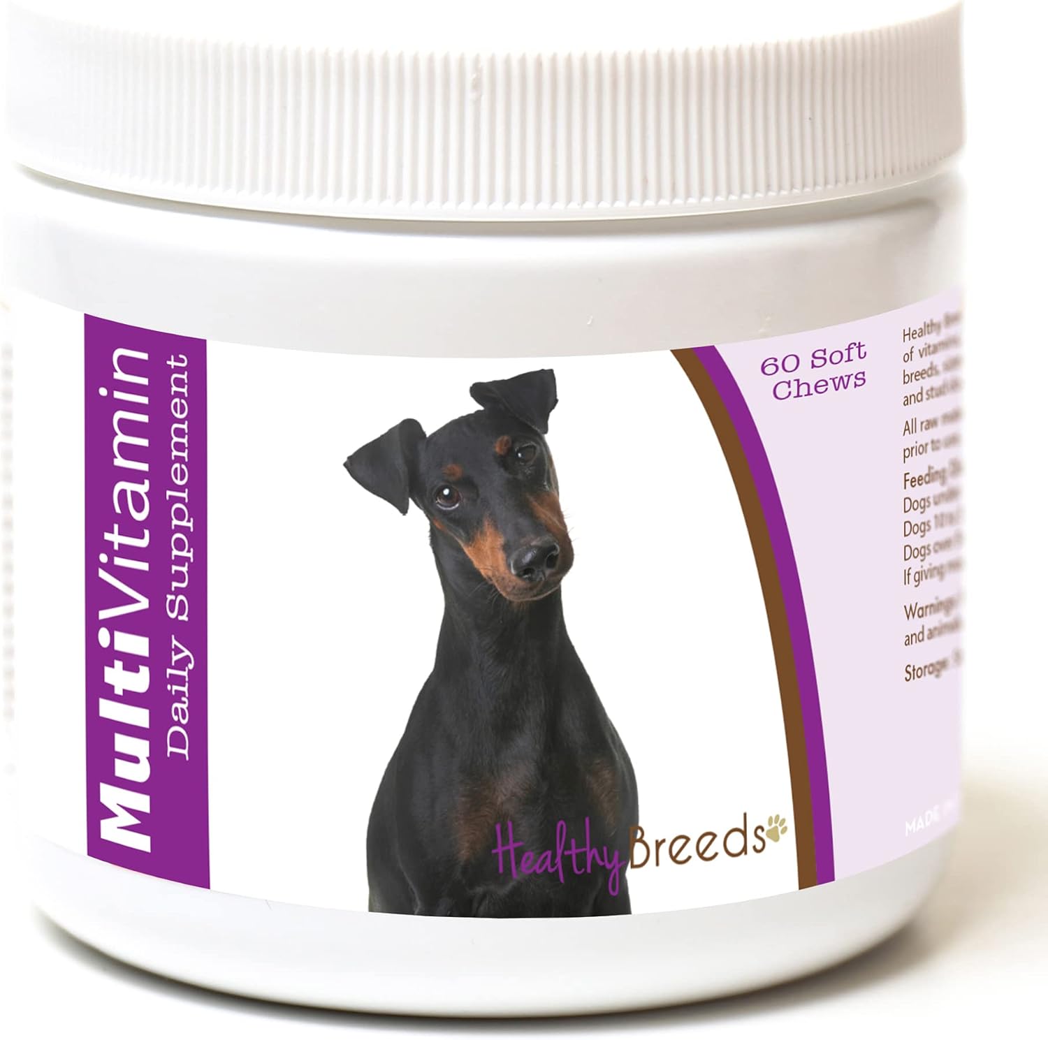 Healthy Breeds Manchester Terrier Multivitamin Soft Chews (60 Chews) - görsel 1