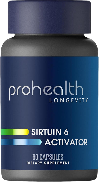 ProHealth Sirtuin 6 Activator - 60 Capsules - Fucoidan-Rich Seaweed Extract for Longevity & DNA Support